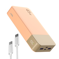 NOBIS 45W Chargeur rapide haute vitesse Li-Polymère 20000mAh avec écran LED Double USB + 2 ports Type-C pour utilisation en extérieur