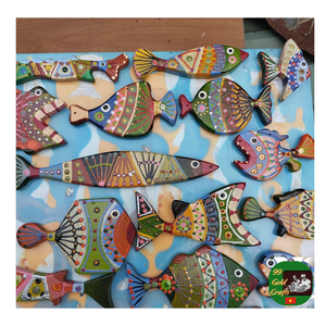 Decoración de peces de madera, peces de madera hechos a mano, Exportación de peces de madera personalizada: un regalo único y reflexivo para la decoración del hogar - Product Image 2