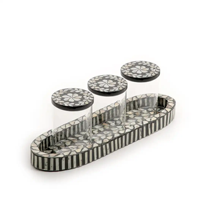 Plateau de service MOP de qualité supérieure Design moderne ustensiles de cuisine plateau de service alimentaire et plat pour cadeau de mariage fait à la main - Product Image 3