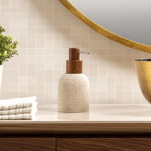 ตู้ทำสบู่แบบเติมได้สำหรับโต๊ะเครื่องแป้งในห้องน้ำและอ่างล้างจาน - Product Image 4