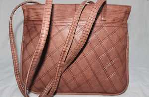 Genuine Leather <b>Moroccan</b> Embossed Bohemian Embroidered Fashion Crossbody Shoulder Bag Geometric Pattern Drawstring Closure for - Product Image 3