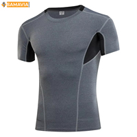High Street Men's Fashion Conjunto de 2 piezas Tela personalizada 100% Algodón Sólido samavia Conjuntos de camisetas para hombres con impresión digital a bajo precio