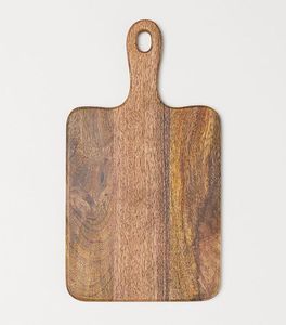 Planche à découper en bois avec poignée pour la viande, planche à découper décorative en bois d'acacia pour la cuisine et la salle à manger - Product Image 1