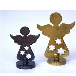 Ornement de décoration de Noël de Sculpture d'arbre en aluminium de vente chaude avec l'ornement de Noël en métal fait à la main de finition en laiton pour la maison - Product Image 3