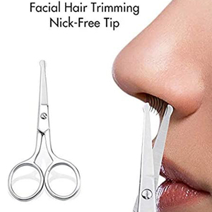 Tijeras alemanas de corte de nariz Premium de acero inoxidable superior, tijera de nariz/oreja de la mejor calidad, cuchillas rectas, punta redondeada de 3,5" - Product Image 2