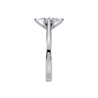 Bague de fiançailles solitaire en diamant de laboratoire taille marquise 1 carat certifié IGI en argent sterling 925 massif
