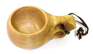 Tasse en bois finlandais rustique Kuksa pour le café, tasse en bois sculpté naturel Kuksa pour les voyageurs, tasse à boire en bois scandinave Kuksa - Product Image 3