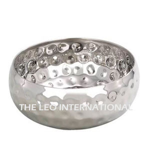 Aluminum Metal Unique Shape Gold Plated <b>Bowl</b> Nut Serving Fruits <b>Snacks</b> Modern Home Accent Decorative <b>Bowl</b> - Product Image 2