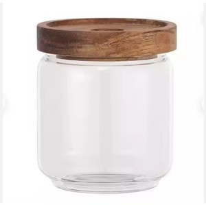 Portavelas de Madera Tipo Linterna y Frascos para Velas - Product Image 3