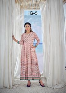 Último diseñador de muselina de viscosa pura, vestido Anarkali impreso Digital, alta calidad, zona Fab, indio, étnico, Saree, fiestas hechas de Organza - Product Image 4