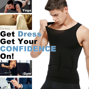 Camiseta sin mangas transpirable para hombre, cintura delgada, barriga plana, ropa de gimnasio para Yoga, ropa informal para el hogar, tela elástica alta, trabajo personalizado fino y ligero - Product Image 3