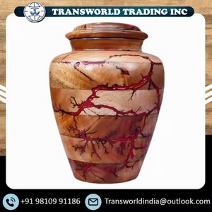 Urna para mascotas de madera de lujo moderna de bambú grabada personalizada Almacenamiento de recuerdo de entierro de cenizas conmemorativas para perros gatos y bebés - Product Image 2