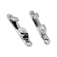 Ensemble de passe-câbles droit en acier inoxydable 316 de qualité marine, poli miroir, guide-câble plat, quincaillerie d'amarrage pour yacht