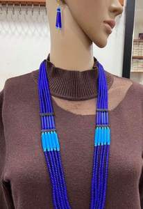 Quality Handicrafts Glass Seed Beads Statement <b>Necklace</b> With Earring Jewelry Set Women Choker <b>Necklaces</b> Gift Women BY HF CRAFTS - Product Image 4