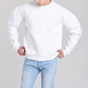 Ropa personalizada Heavyweight 450 Gsm Mezcla de algodón Forro polar Sudaderas de cuello redondo para hombres y mujeres - Product Image 1