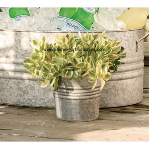 Nouveau design de jardinière en métal pot de fleur galvanisé pour décoration intérieure et extérieure jardinière fournitures de jardin - Product Image 1