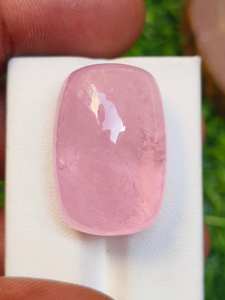 Natural Pink Morganite Cushion Cut Cabochon Stone Chosen for Fine Soft <b>Blush</b> Jewelry Creation Romantic Grace Classic Elegance - Product Image 2