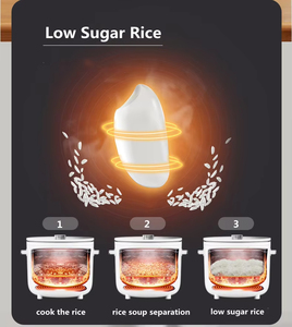 Cuisinière à riz électrique miniature de 2 L, faible teneur en <span class=keywords><strong>sucre</strong></span>, avec commande à bouton de 400 W - Product Image 5