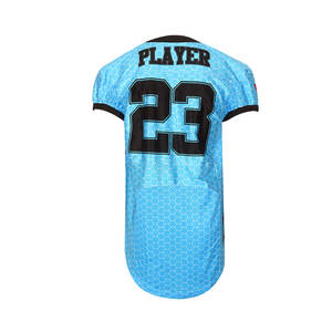 Maillots de football américain personnalisés de dernière génération, manches courtes, imprimés, respirants, de haute qualité, vêtements d'entraînement 100% polyester pour hommes - Product Image 2