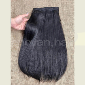 Clip vierge dans les Extensions de cheveux vietnamiens Technique slave humaine brute Traitement russe Texture brillante lisse Approvisionnement d'usine - Product Image 6