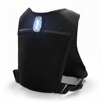 Gilet léger et imperméable en néoprène unisexe, réglable, avec porte-téléphone, rangement, lumières de sécurité et hydratation pour la course à pied