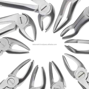 Ensemble de 10 pinces d'extraction dentaire durables, élévateurs en acier inoxydable, kit d'instruments chirurgicaux manuels pour hôpital et clinique - Product Image 1