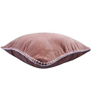 ปลอกหมอนอิงกำมะหยี่สีตามสั่งดีไซน์แบบปักลายทรงสี่เหลี่ยมสไตล์สติทช์สำหรับบ้านและโรงแรม - Product Image 2