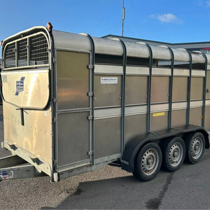 Remorque agricole de qualité supérieure à trois essieux de 14 pieds pour bétail, prix usine, remorque tractée par tracteur pour matériel agricole destiné à l'exportation - Product Image 1