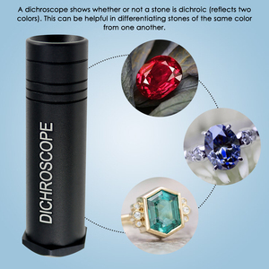 Pocket Size Calcite Dichroscope 15mm Gemological Tool Heavy Duty Trichoïc Gem Tester (OEM) - Product Image 2
