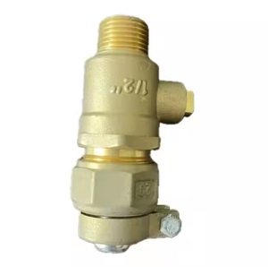 Válvula verde de alta calidad 3/4 "DN 25 <span class=keywords><strong>Corporation</strong></span> Tipo de abrazadera de tope Válvula de bola de latón para tubo de PVC - Product Image 2
