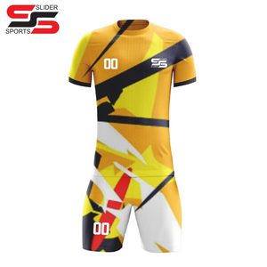 Nouveaux uniformes de football d'entraînement personnalisés maillot de football à manches courtes imprimé en gros taux bon marché avec vos propres conceptions - Product Image 5