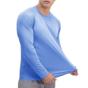 Camisetas de pesca al aire libre para deportes de secado rápido, camisetas de pesca de manga larga en blanco para hombres, Sudadera con capucha con máscara UPF 50 + ligero - Product Image 2