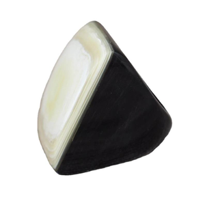 Bague en corne de buffle naturelle 100% de qualité supérieure, écologique, polie, moderne, pour mariage, anniversaire, fête, bijoux faits à la main SANIYA - Product Image 4