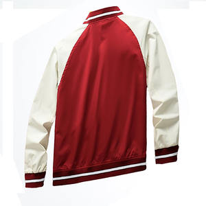 แจ็กเก็ตเบสบอลไซส์ XL คุณภาพระดับพรีเมี่ยมสำหรับฤดูหนาวใส่ได้ทั้งชายและหญิงแจ็กเก็ตหนังถักด้วยผ้าฝ้ายปัก - Product Image 2