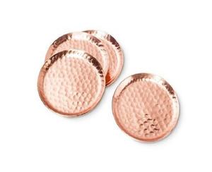 Sous-verre en métal doré martelé fait à la main personnalisé trois pièces pour la décoration de la maison ou du mariage prix de gros - Product Image 3