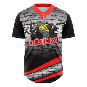 100% Polyester Baseball Softball Sportswear Uniformes de rêve personnalisés Conception respirante Prix raisonnable - Product Image 5