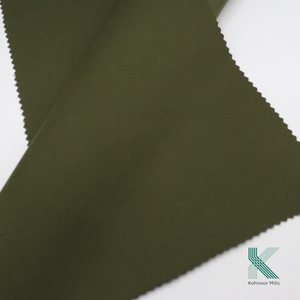 97% algodón 3% Spandex Stretch Twill transpirable pantalones lápiz de cintura alta para mujeres antiarrugas Oficina señora estilo liso teñido - Product Image 4