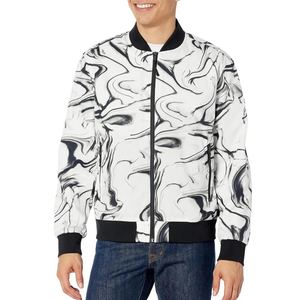 Nouvel arrivage de blouson bombardier d'hiver de haute qualité pour hommes blouson bombardier universitaire en polyester matelassé de couleur unie avec logo personnalisé - Product Image 1