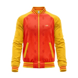 Chaqueta Varsity para Hombre, Ropa de Invierno Informal, Tela de Forro Polar de Primera Calidad, Cuello Alto, Cierre de Cremallera, Fabricante Mayorista - Product Image 1