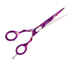 กรรไกรตัดผมมีขอบเหล็กเยอรมัน5.5ออกแบบได้ตามต้องการทนทานเคลือบกระดาษเพื่อความสวยงามตัดผมคม - Product Image 2