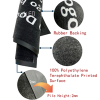 Tapis de bienvenue extérieur en nylon coupé sur mesure, fabriqué à la machine, avec insert en caoutchouc pour voiture