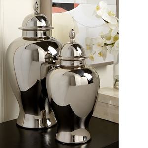 Grands pots à gingembre modernes en métal corail Rangement de cuisine Pots à gingembre en métal Toppers de table Pot à gingembre design - Product Image 6