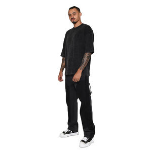 Camiseta de Hombre, Personalizada, Tejida, 100% Algodón, 250gsm, Peso Pesado, Lavada con Ácido, Corte Regular Formal, Diseño Antiarrugas - Product Image 3