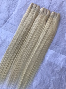 613 máquinas rectas suaves y sedosas doble trama cutícula humana alineada 100% Remy Virgen sin procesar brasileño ventas al por mayor pelos humanos - Product Image 2