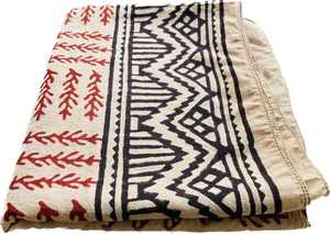 Pareos largos con estampado de bloques hechos a mano 100% de algodón suave puro para mujeres indias estilo tradicional Bagru Dabu - Product Image 5