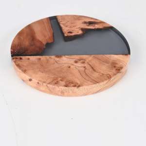 แผ่นรองแก้วทำมือคุณภาพสูงจากไม้และเรซิ่น สไตล์โบฮีเมียน เป็นมิตรกับสิ่งแวดล้อม ออกแบบเองได้ สำหรับใช้ในบ้านและร้านกาแฟ - Product Image 6