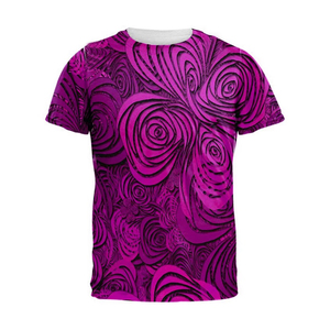 Camiseta con estampado en espiral abstracto verde, camiseta informal de manga corta para hombre - Product Image 6