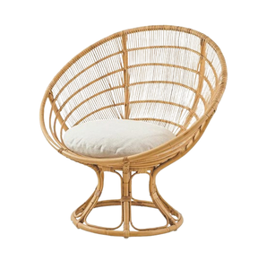 Silla de comedor de ratán para interiores y exteriores, elegante y moderna, sillón de estilo contemporáneo ecológico para uso doméstico y oficina para apartamento - Product Image 3