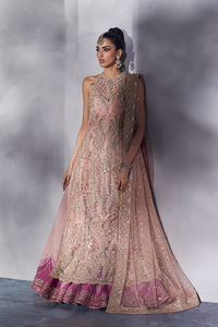 Robe Anarkali élégante en mousseline d'acrylique brodée avec des embellissements en cristal, protection solaire pour femmes, tenue de soirée pakistanaise et indienne - Product Image 6