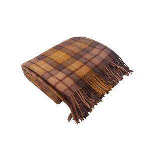 Venta caliente Buchanan Natural 100% manta de lana ecológica Jacquard hogar textil tejido hilo teñido algodón manta multicolor - Product Image 3